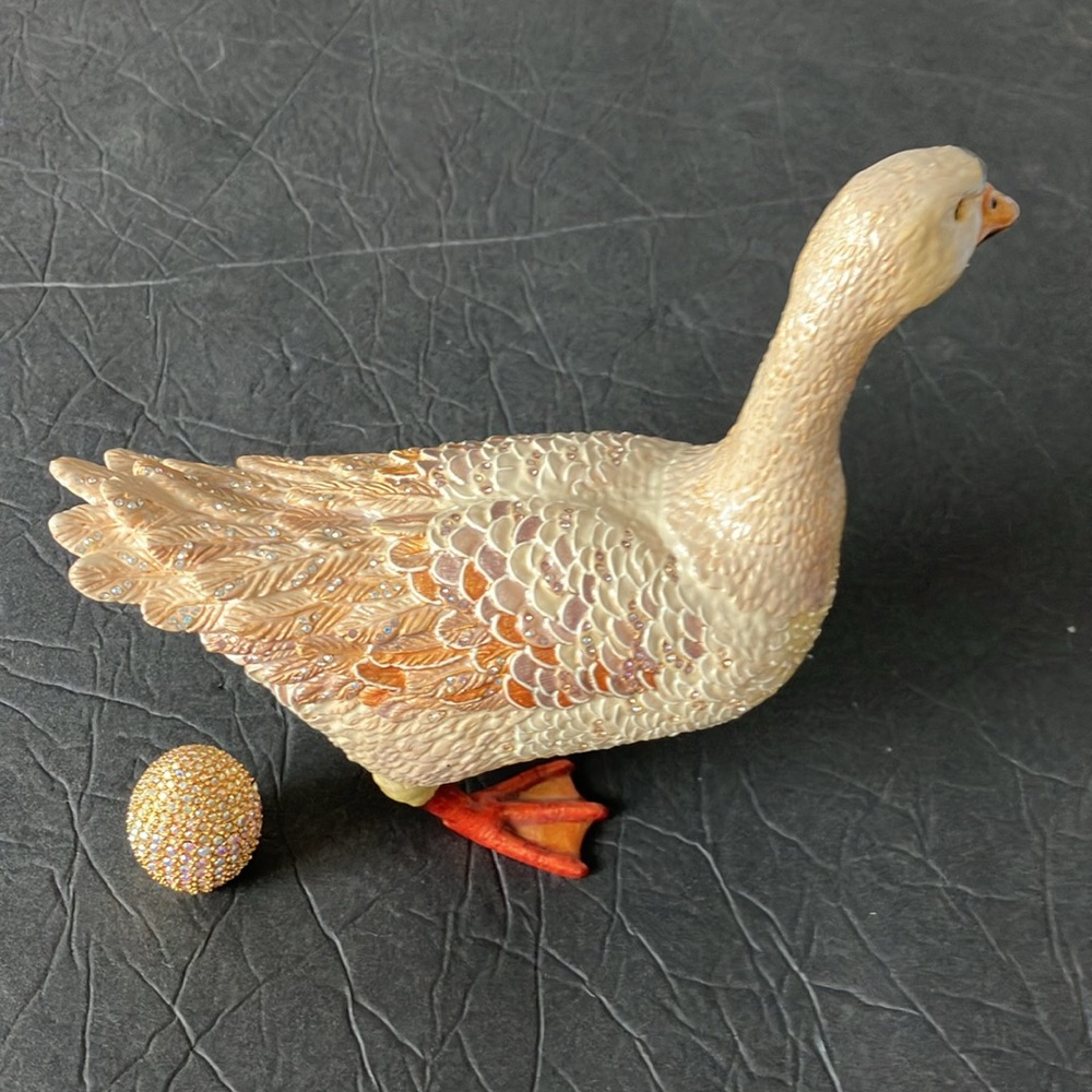 Jay Strongwater Goose that laid the golden egg - Picture 4 of 7